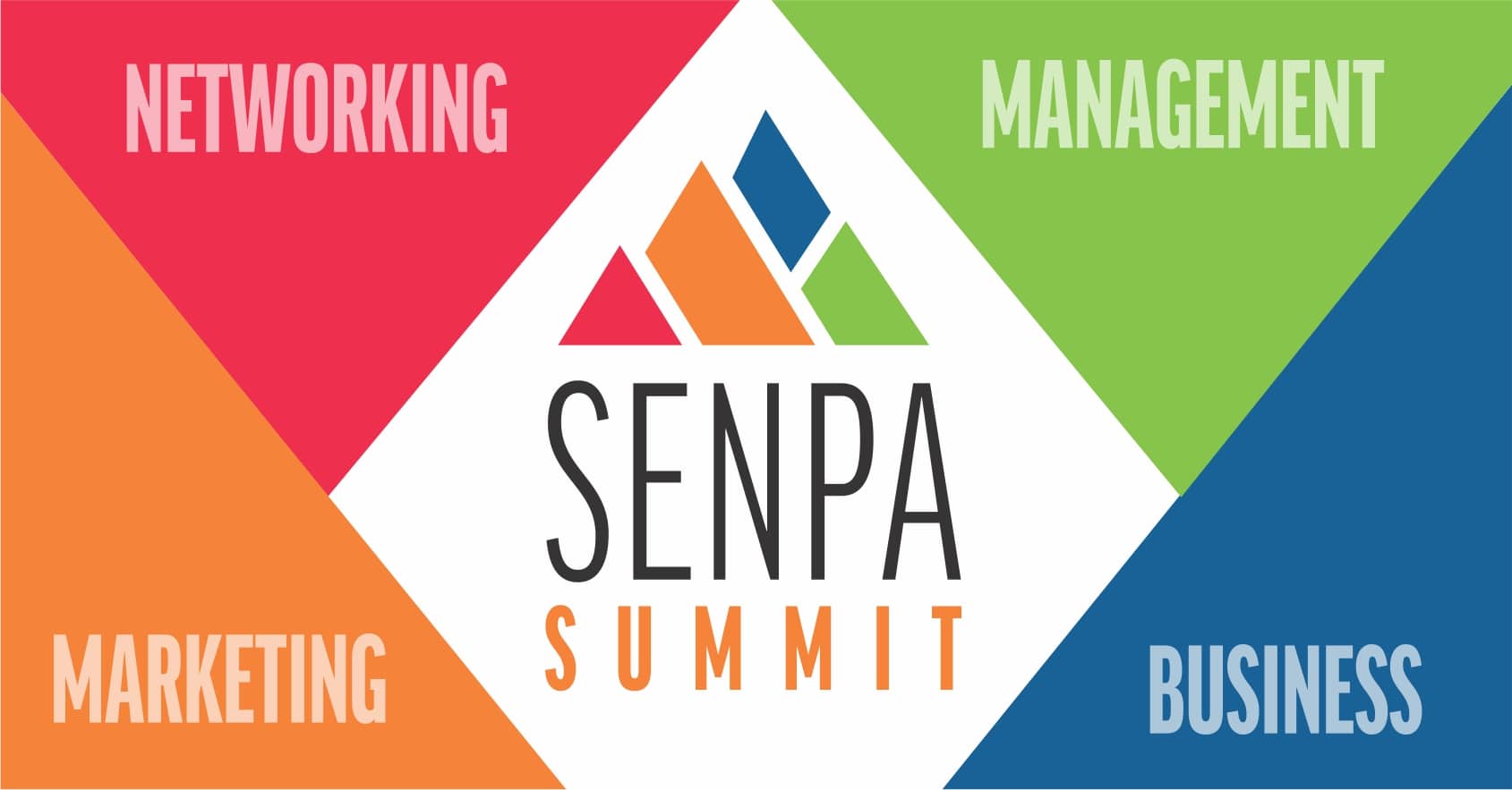 SENPA Summit logo with keywords